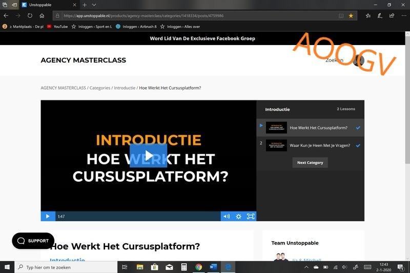 Agency Masterclass Introductie